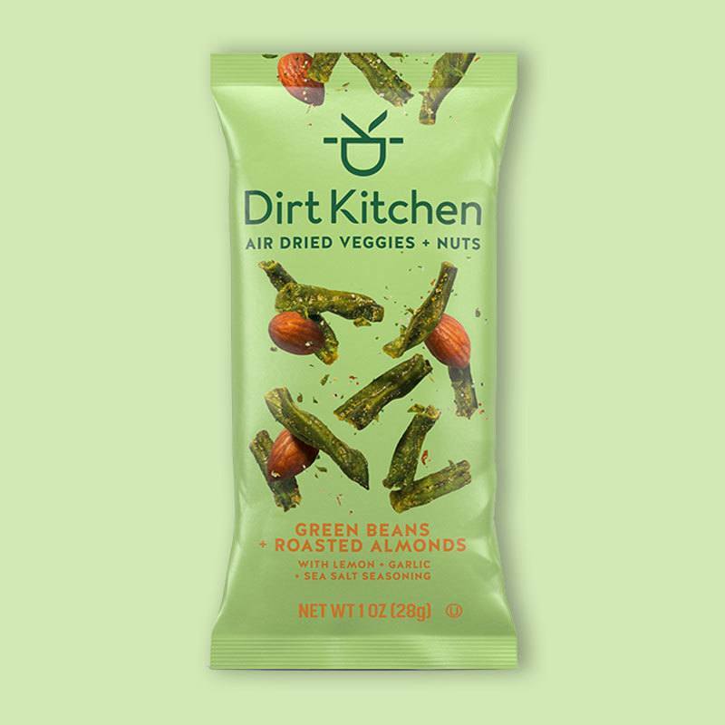 Air Dried Green Beans + Roasted Almonds Snack 1 oz image