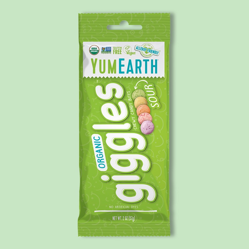 Organic Sour Giggles Chewy Candy Bites 2.0 oz image