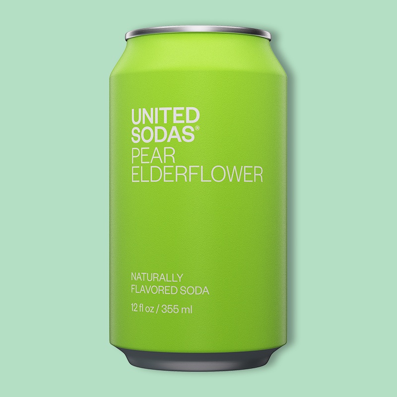 Pear Elderflower Soda 12 fl oz image