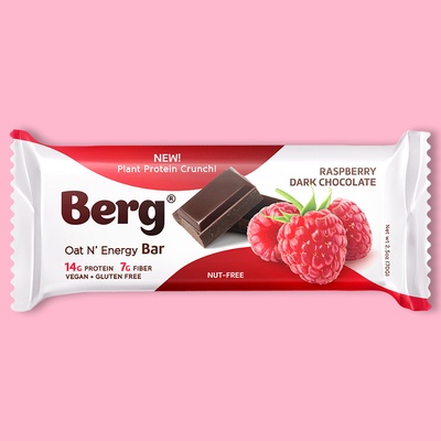 Raspberry Dark Chocolate Oat & Energy Bar 2.5oz image
