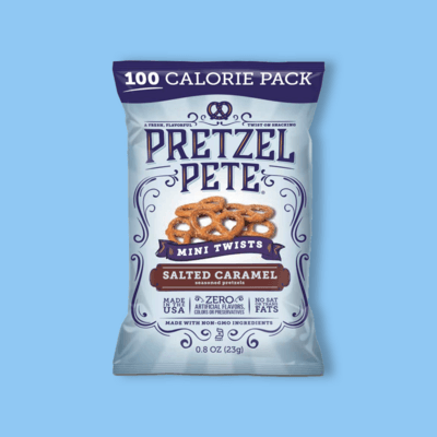 Mini Twists Salted Caramel Pretzels .8oz  image