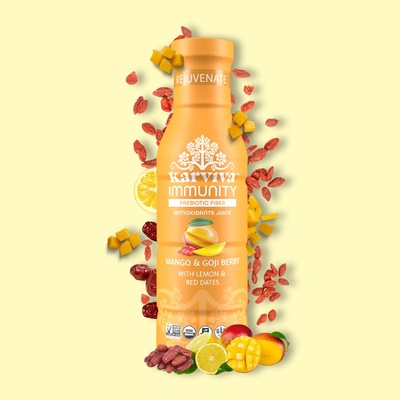 Mango-Goji Berry Whole Plant Rejuvenate Juice 12 fl oz image