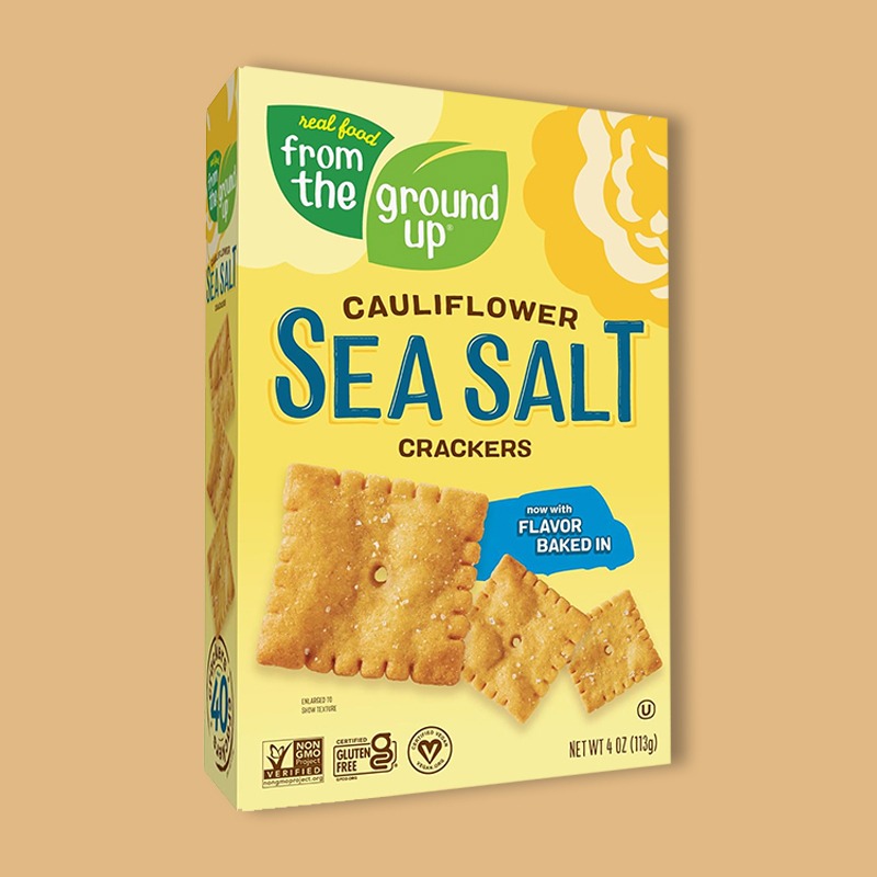 Sea Salt Cauliflower Crackers 4 oz image