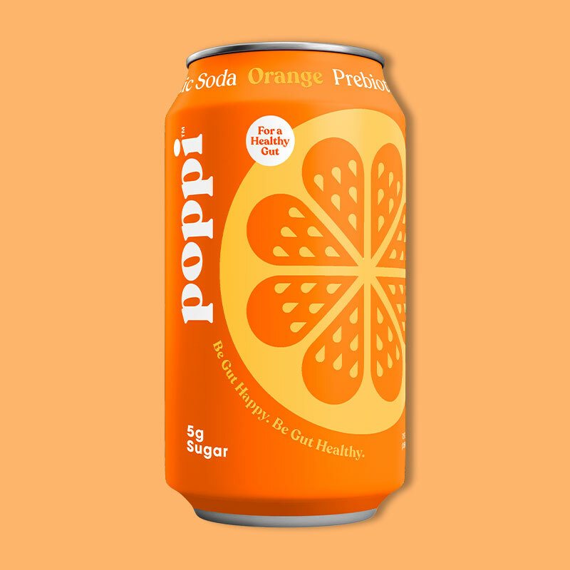 Orange Prebiotic Soda 12 fl oz image