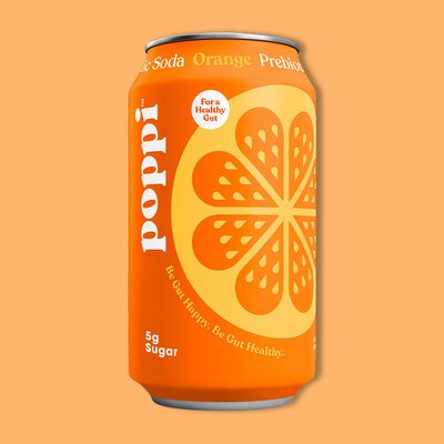 Orange Prebiotic Soda 12 fl oz image