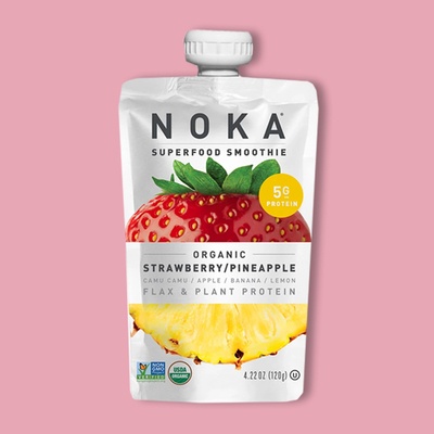 NOKA Organic Strawberry & Pineapple Smoothie 4.22 oz image