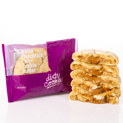 Stuffed Cookies - White Chocolate Chunk with Cookie Butter (12) image