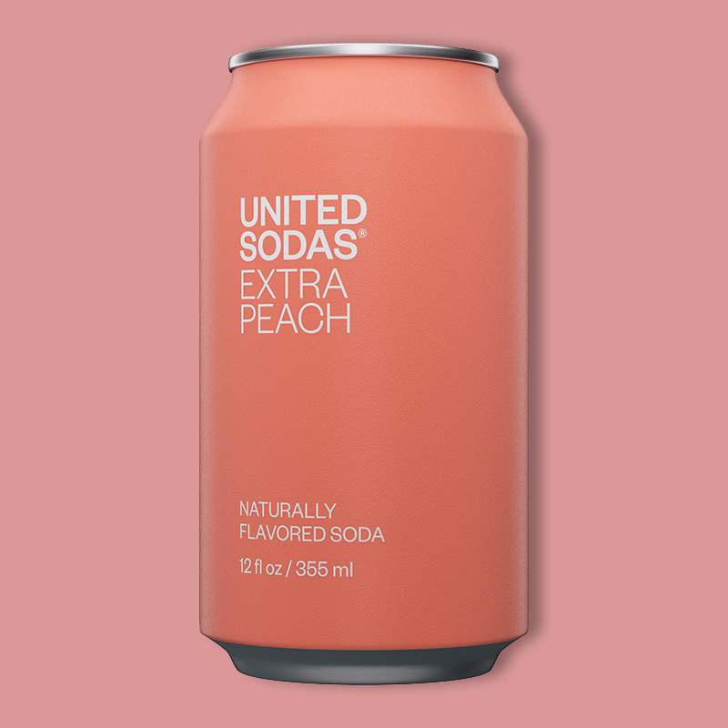 Extra Peach Soda 12 fl oz image