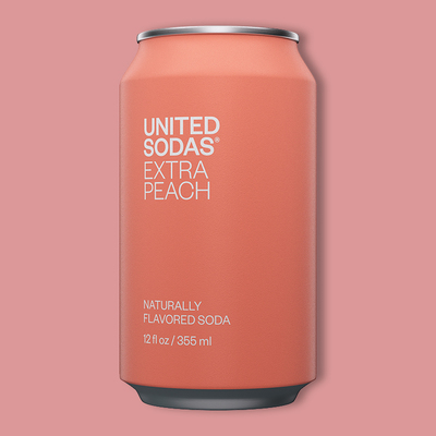 Extra Peach Soda 12 fl oz
