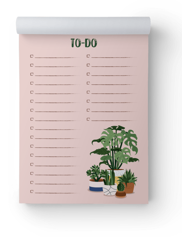 Monstera Plants To-Do Notepad image