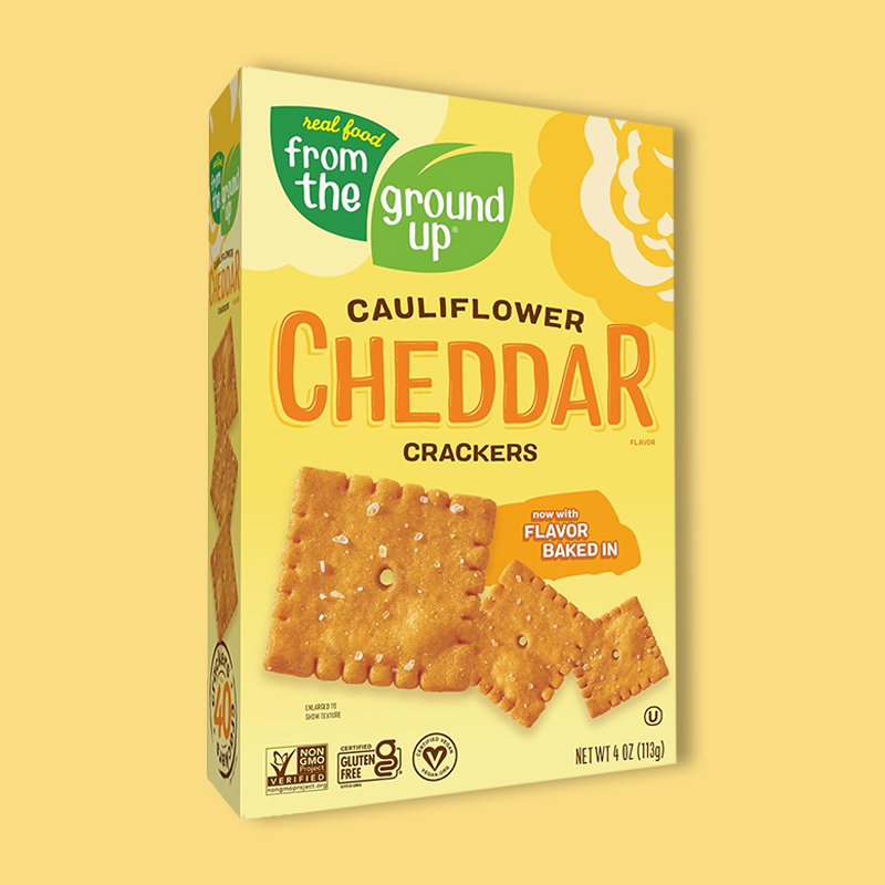 Cheddar Cauliflower Crackers 4 oz image
