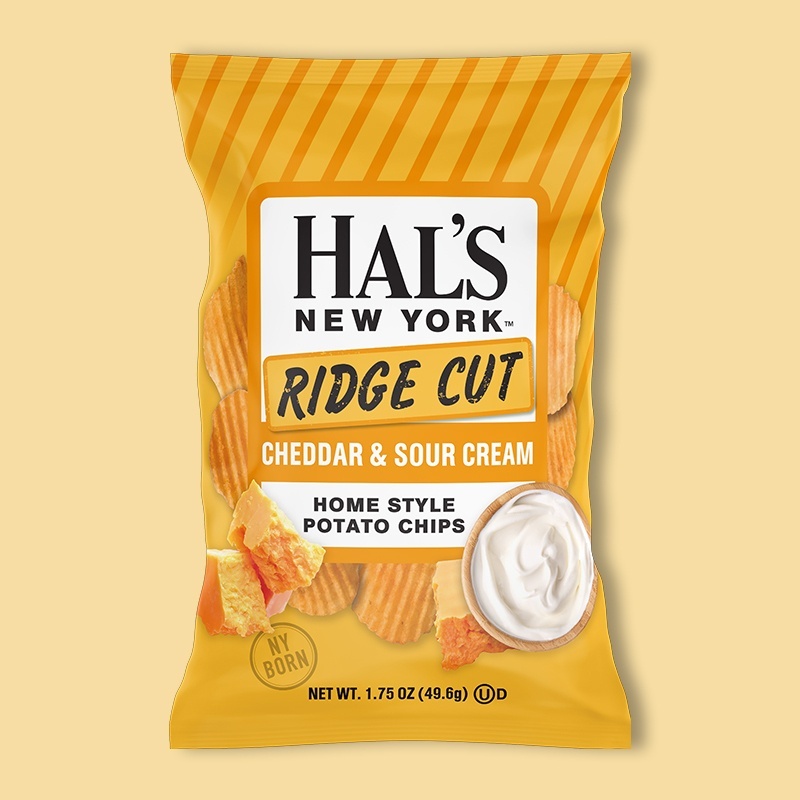 Cheddar Sour Cream Ridge Cut Potato Chips 1.75 oz image