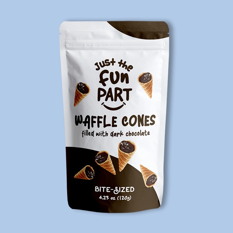 Dark Chocolate Filled Mini Waffle Cones 4.23 oz image