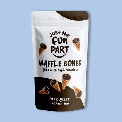 Dark Chocolate Filled Mini Waffle Cones 4.23 oz image