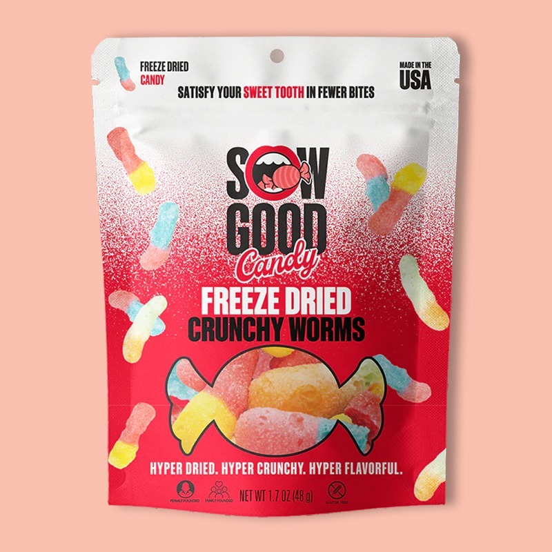 Freeze Dried Crunchy Worms 1.7 oz image