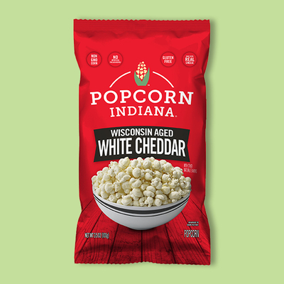 Popcorn Indiana Aged White Cheddar 3.5 oz image