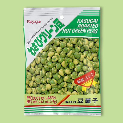 Roasted Hot Green Peas 2.61 oz image