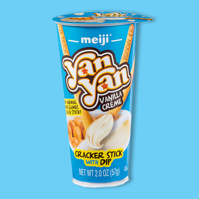 Meiji Yan Yan Creamy Vanilla Dip Biscuit 2 oz image