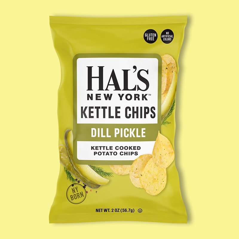 Dill Pickle Kettle Cooked Potato Chips 2 oz image