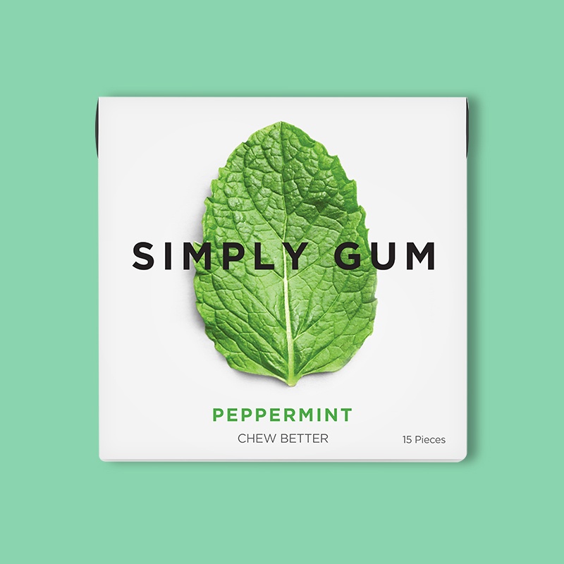 Simply Gum Peppermint  15 ct image