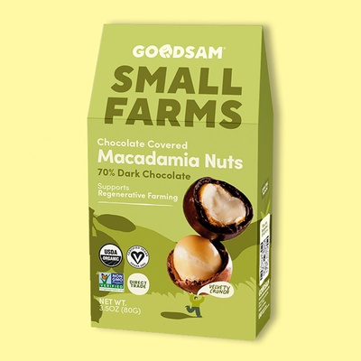 Chocolate Covered Macadamia Nuts 70% Dark Chocolate 3.5 oz