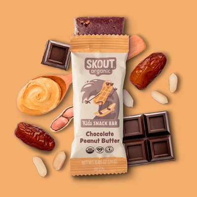 Chocolate Peanut Butter Snack Bar .85 oz image