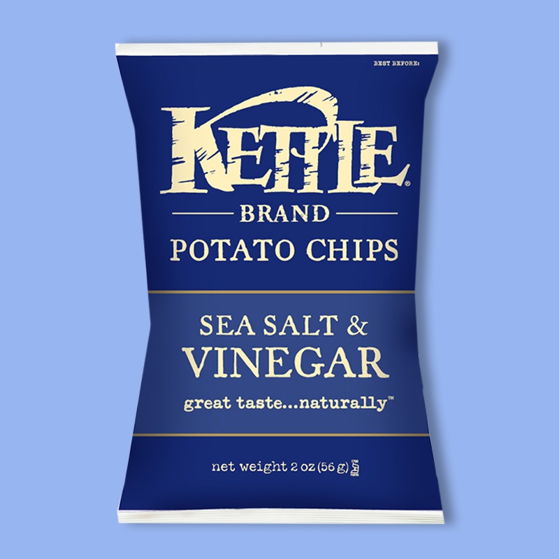 Kettle Brand Sea Salt & Vinegar Potato Chips 2 oz image