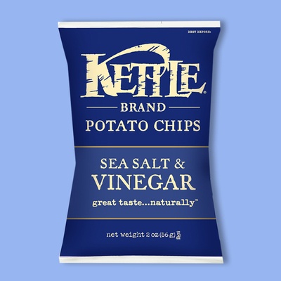 Kettle Brand Sea Salt & Vinegar Potato Chips 2 oz image
