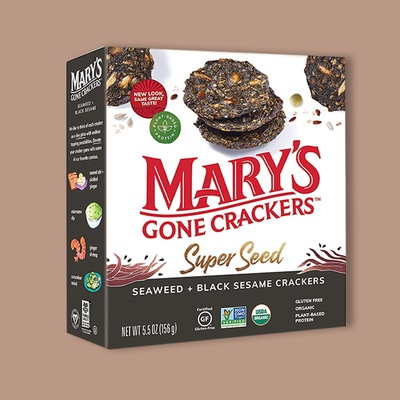 Super Seed Seaweed & Black Sesame Crackers 5.5 oz image
