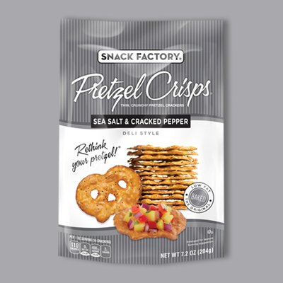 Sea Salt & Cracked Pepper Pretzel Crisps 7.2 oz image