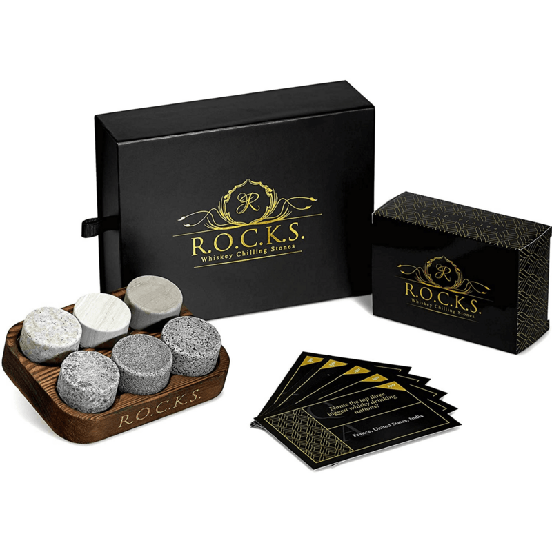 The Rocks Whiskey Chilling Stones x Trivia Quiz Set image