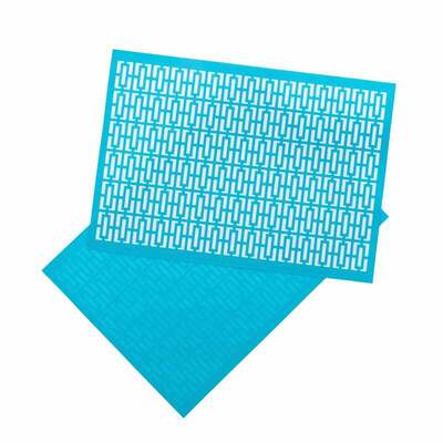 Breeze Block double-sided Woven Placemat - Turquoise image