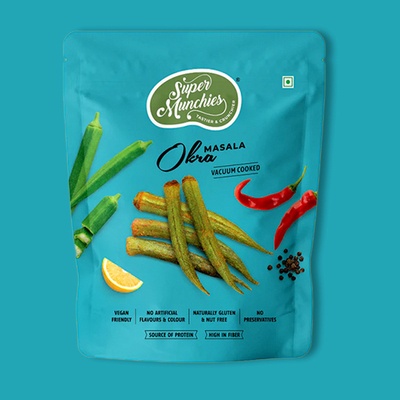 Masala Okra Vacuum Cooked Chips 1 oz image