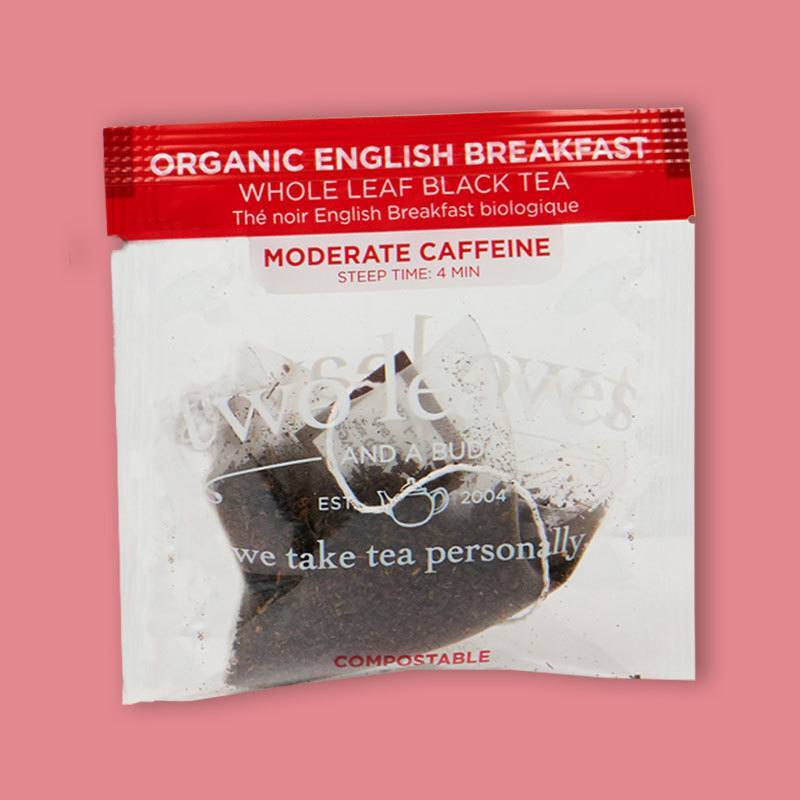 Organic English Breakfast Tea Sachet .14 oz image