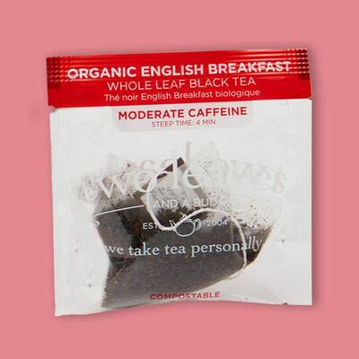 Organic English Breakfast Tea Sachet .14 oz image
