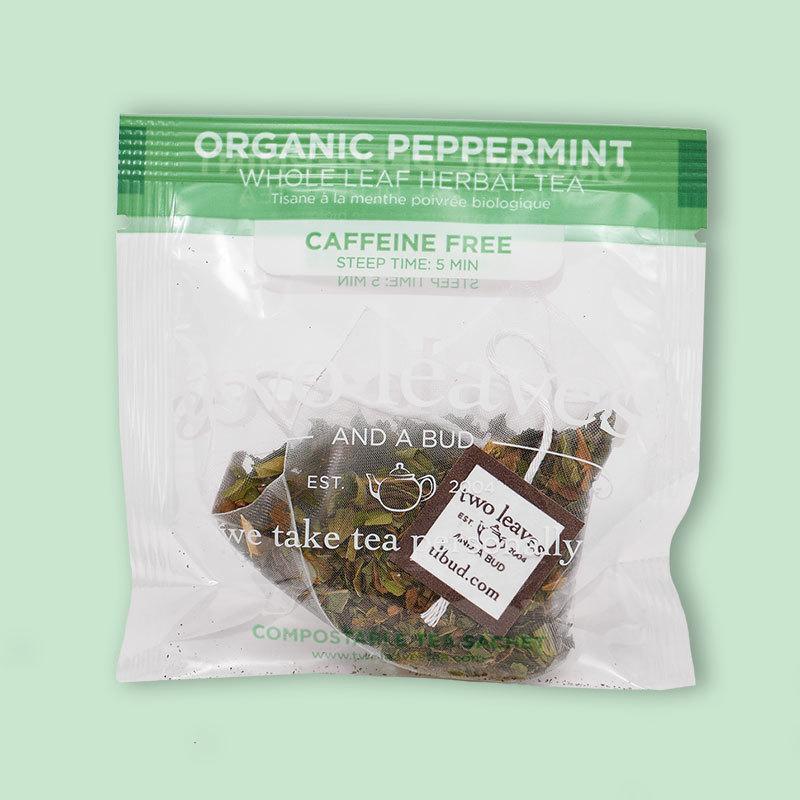 Organic Peppermint Tea Sachet .14 oz image