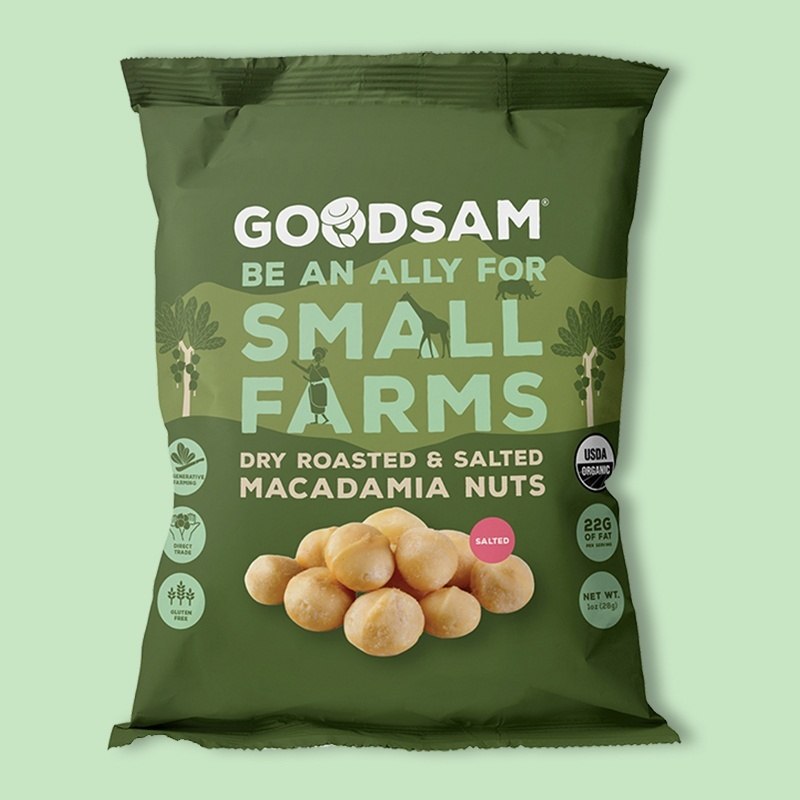 Organic Macadamia Nuts, Dry Roasted & Salted 1 oz image