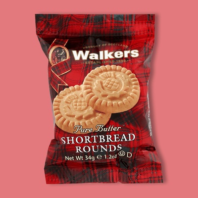 Walkers Pure Butter Shortbread Rounds 1.2 oz image
