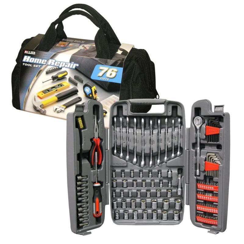 123 - Piece Mechanics Tool Set plus - (76 Piece) - Home Repair Tool Set image