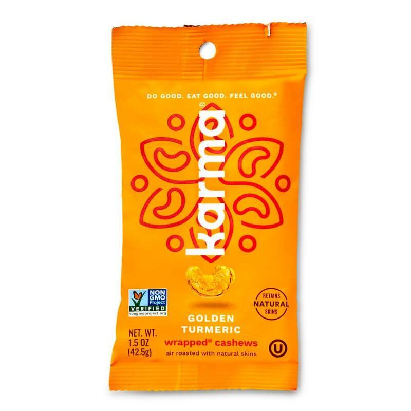 Golden Turmeric Wrapped Cashews  1.5oz (12 Pack)  image