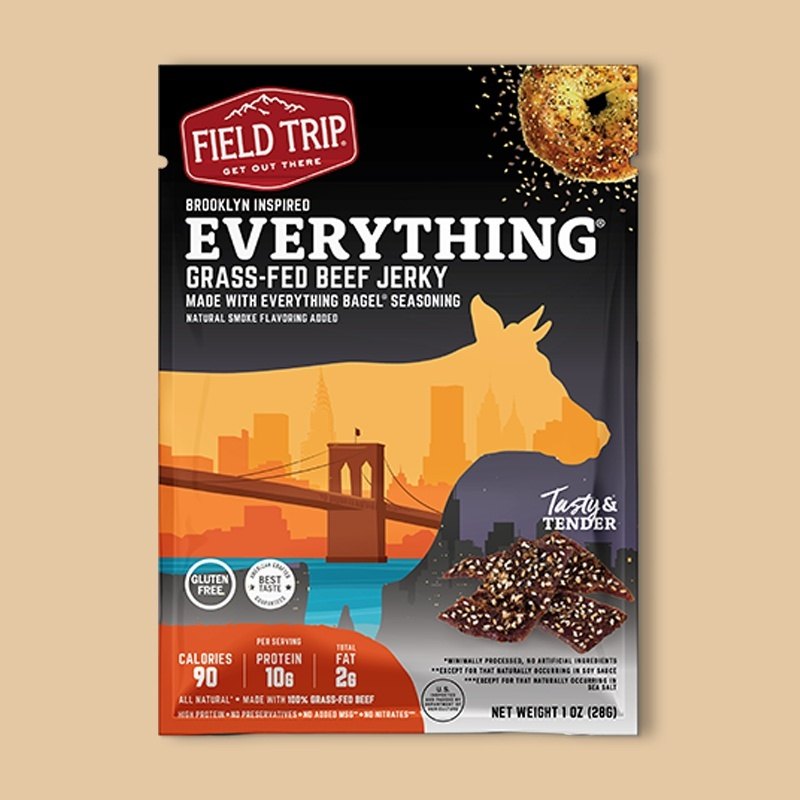 Brooklyn Style Everything Bagel Beef Jerky 1 oz image