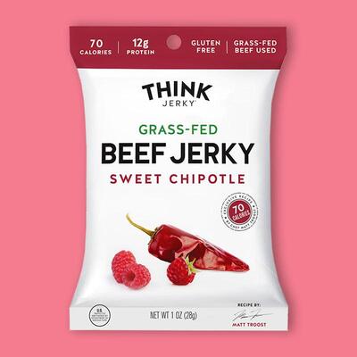 Sweet Chipotle 100% Grass-Fed Beef Jerky 1 oz image