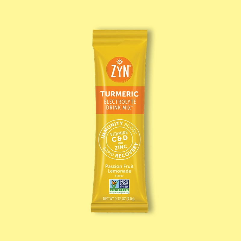 Turmeric Electrolyte Passion Fruit Lemonade Mix Drink 0.32 oz image