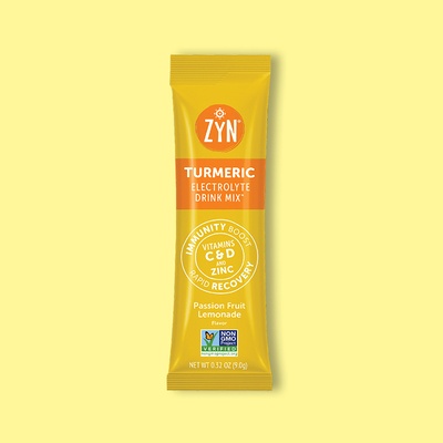 Turmeric Electrolyte Passion Fruit Lemonade Mix Drink 0.32 oz image