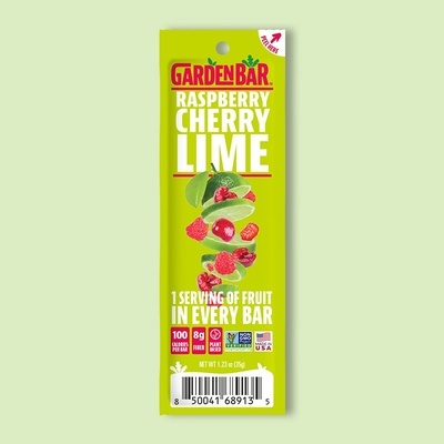 Raspberry Cherry Lime Dehydrated Fruit Bar 1.23 oz image