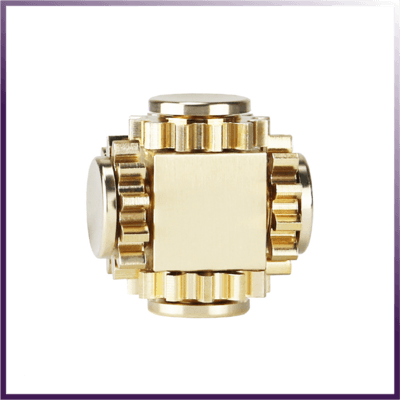 Brass Cube Gears Spinner