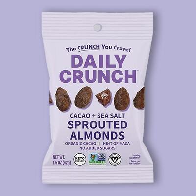 Cacao + Sea Salt Sprouted Almonds 1.5 oz