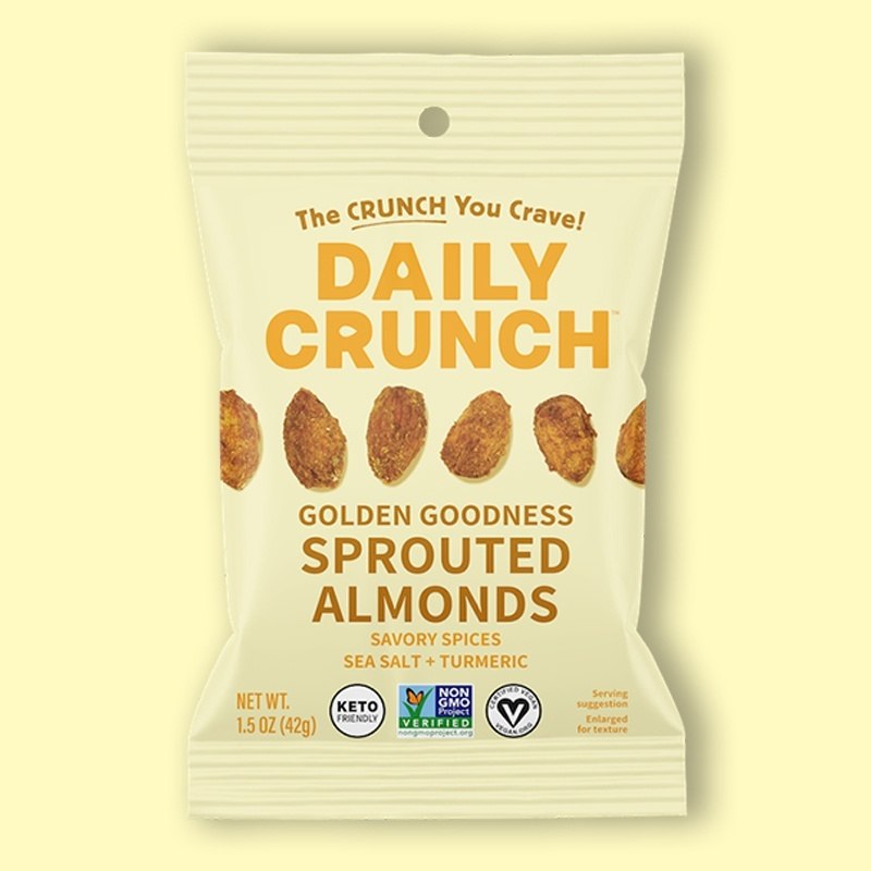 Golden Goodness Sprouted Almonds 1.5 oz image