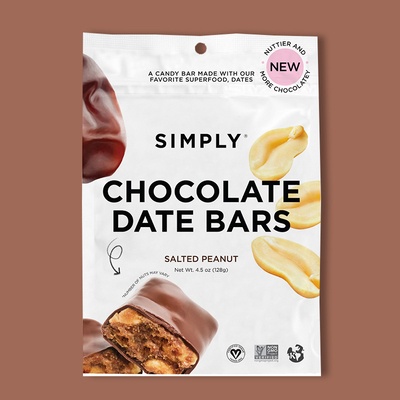 Chocolate Date Bars - Salted Peanut 4.5 oz