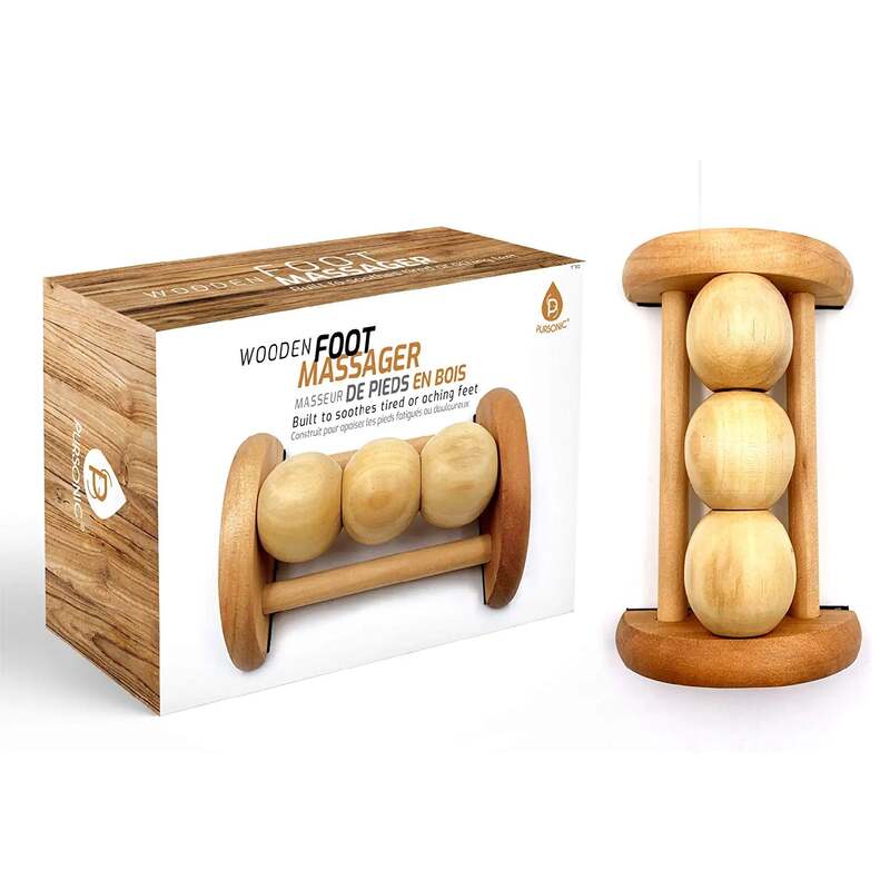 All Natural Wooden Foot Massager Roller image